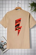 Unisex Yıldırım Baskılı T-shirt - 3 Al 1 Öde