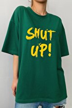 Unisex Shut Up Baskılı T-shirt - 3 Al 1 Öde