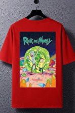 Unisex Rick And Morty Baskılı T-shirt - 3 Al 1 Öde