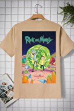 Unisex Rick And Morty Baskılı T-shirt - 3 Al 1 Öde