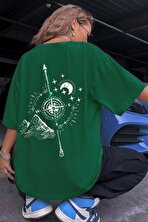Unisex Pusula Baskılı T-shirt - 3 Al 1 Öde