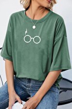 Unisex Potter Baskılı T-shirt - FLO 3 Al 1 Öde