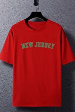 Unisex New Jersey Baskılı T-shirt - FLO 3 Al 1 Öde
