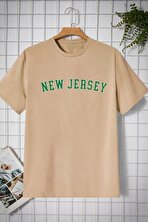 Unisex New Jersey Baskılı T-shirt - FLO 3 Al 1 Öde