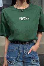 Unisex Nasa Baskılı T-shirt - FLO 3 Al 1 Öde