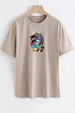 Unisex Crazy Banana Baskılı T-shirt - FLO 3 Al 1 Öde