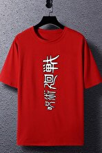 Unisex Jujutsu Kaisen Baskılı T-shirt - FLO 3 Al 1 Öde