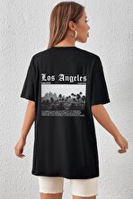 Unisex Los Angles Tasarım T-shirt - 3 Al 1 Öde