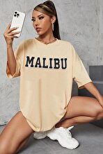 Unisex Malibu Baskılı Tasarım Tshirt - FLO 3 Al 1 Öde