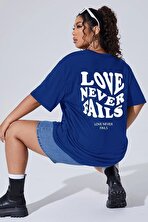 Unisex Love Never Fails Baskılı T-shirt - 3 Al 1 Öde