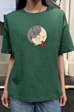 Unisex Kedi Baskılı T-shirt - 3 Al 1 Öde
