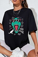 Unisex T - Rex Baskılı T-shirt - FLO 3 Al 1 Öde