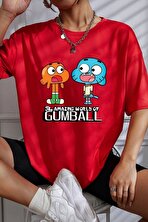 Unisex Gumball Baskılı T-shirt - 3 Al 1 Öde