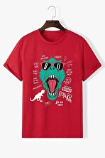 Unisex T - Rex Baskılı T-shirt - FLO 3 Al 1 Öde