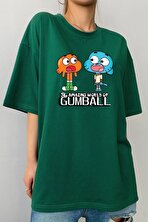 Unisex Gumball Baskılı Garalio T-shirt - 3 Al 1 Öde