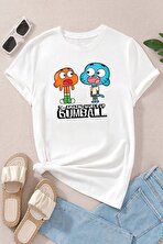 Unisex Gumball Baskılı T-shirt - 3 Al 1 Öde