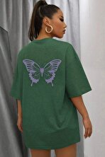 Unisex Butterfly Baskılı T-shirt - 3 Al 1 Öde