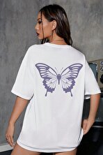 Unisex Butterfly Baskılı T-shirt - FLO 3 Al 1 Öde