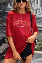 Unisex Chiago Baskılı T-shirt - FLO 3 Al 1 Öde