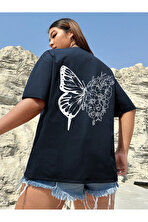 Unisex Drawing Butterflies  Tasarım T-shirt - 3 Al 1 Öde