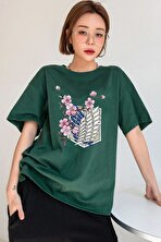 Unisex Flowers Baskılı T-shirt - FLO 3 Al 1 Öde
