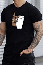 Unisex Tupac Coffee Baskılı T-shirt - FLO 3 Al 1 Öde