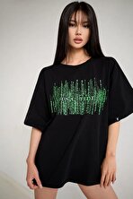 Unisex Bona Fide Baskılı Oversize Tshirt - FLO 3 Al 1 Öde