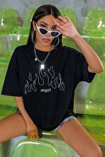 Unisex White Angel Baskılı T-shirt - 3 Al 1 Öde
