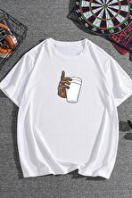 Unisex Tupac Coffee Baskılı T-shirt - 3 Al 1 Öde