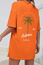 California Baskılı Unisex Oversize Tshirt - 3 Al 1 Öde