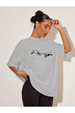 Unisex Michelangelo Baskılı T-shirt - 3 Al 1 Öde
