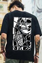 Unisex Skullcracked Baskılı T-shirt - FLO 3 Al 1 Öde