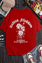 Nature Blossom Baskılı Unisex Oversize Tshirt - 3 Al 1 Öde