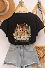 Unisex Good Things Will Come Baskılı Tasarım Tshirt - 3 Al 1 Öde