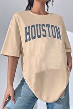 Unisex Houston Baskılı Tasarım Tshirt - FLO 3 Al 1 Öde