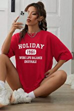 Unisex Holiday Baskılı Tasarım Tshirt - FLO 3 Al 1 Öde