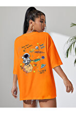 Unisex Galaksi Tasarım Basklı Tshirt - FLO 3 Al 1 Öde