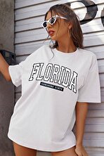Unisex Florida Baskılı Tasarım Tshirt - FLO 3 Al 1 Öde