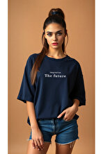 The Future Baskılı Oversize T-shirt - 3 Al 1 Öde