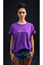 The Future Baskılı Oversize T-shirt - 3 Al 1 Öde