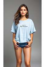 The Future Baskılı Oversize T-shirt - FLO 3 Al 1 Öde