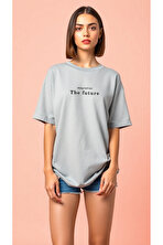 The Future Baskılı Oversize T-shirt - 3 Al 1 Öde