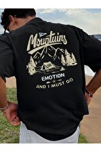 Unisex Mountain Tasarım Basklı Tshirt - FLO 3 Al 1 Öde