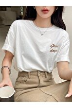 Unisex Good Days Baskılı Tasarım Tshirt - FLO 3 Al 1 Öde