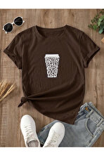 Unisex Kahve Severlere Özel Tasarım Basklı Tshirt - 3 Al 1 Öde