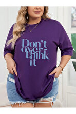 Unisex Dont Over Think Baskılı Tasarım - 3 Al 1 Öde