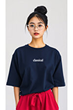 Classical Baskılı Oversize Tshirt - 3 Al 1 Öde