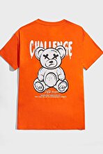 Unisex Chalenge Sırt Baskılı Tasarım Tshirt - 3 Al 1 Öde