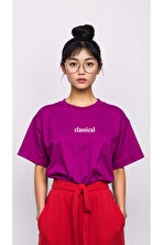 Classical Baskılı Oversize Tshirt - FLO 3 Al 1 Öde