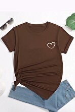 KOPYA - Unisex Hearts Baskılı Tasarım Tshirt - 3 Al 1 Öde